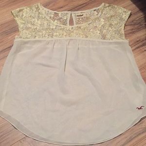 Hollister Sparkly Lace Blouse